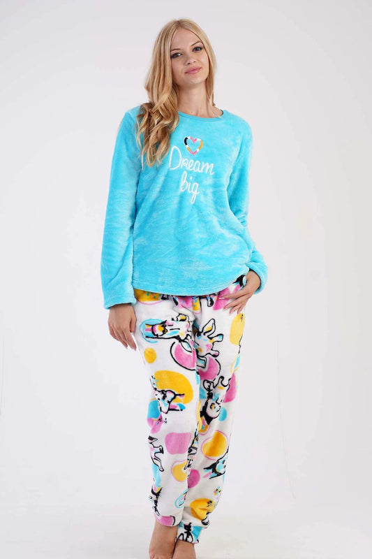 Dream Big Fleece Pajama Set for Women