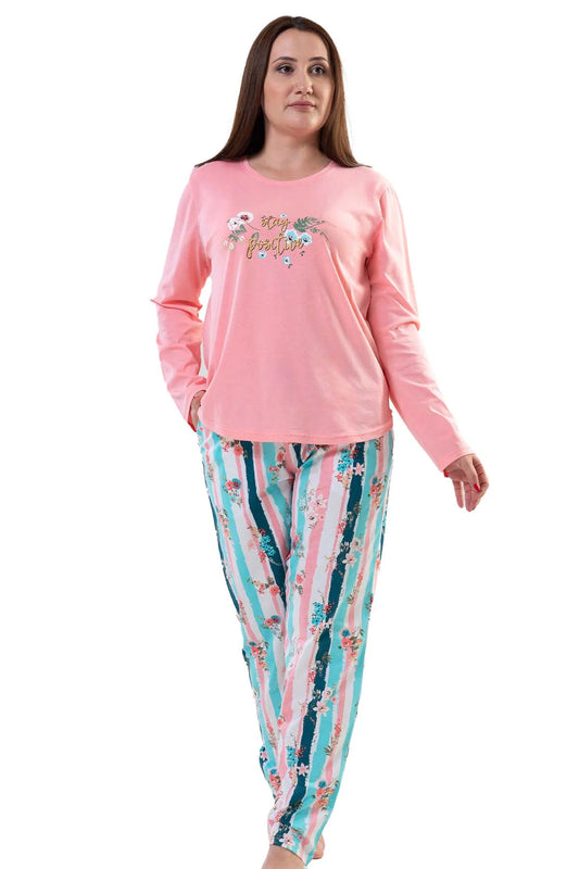 Cotton Pajamas Set Plus Size