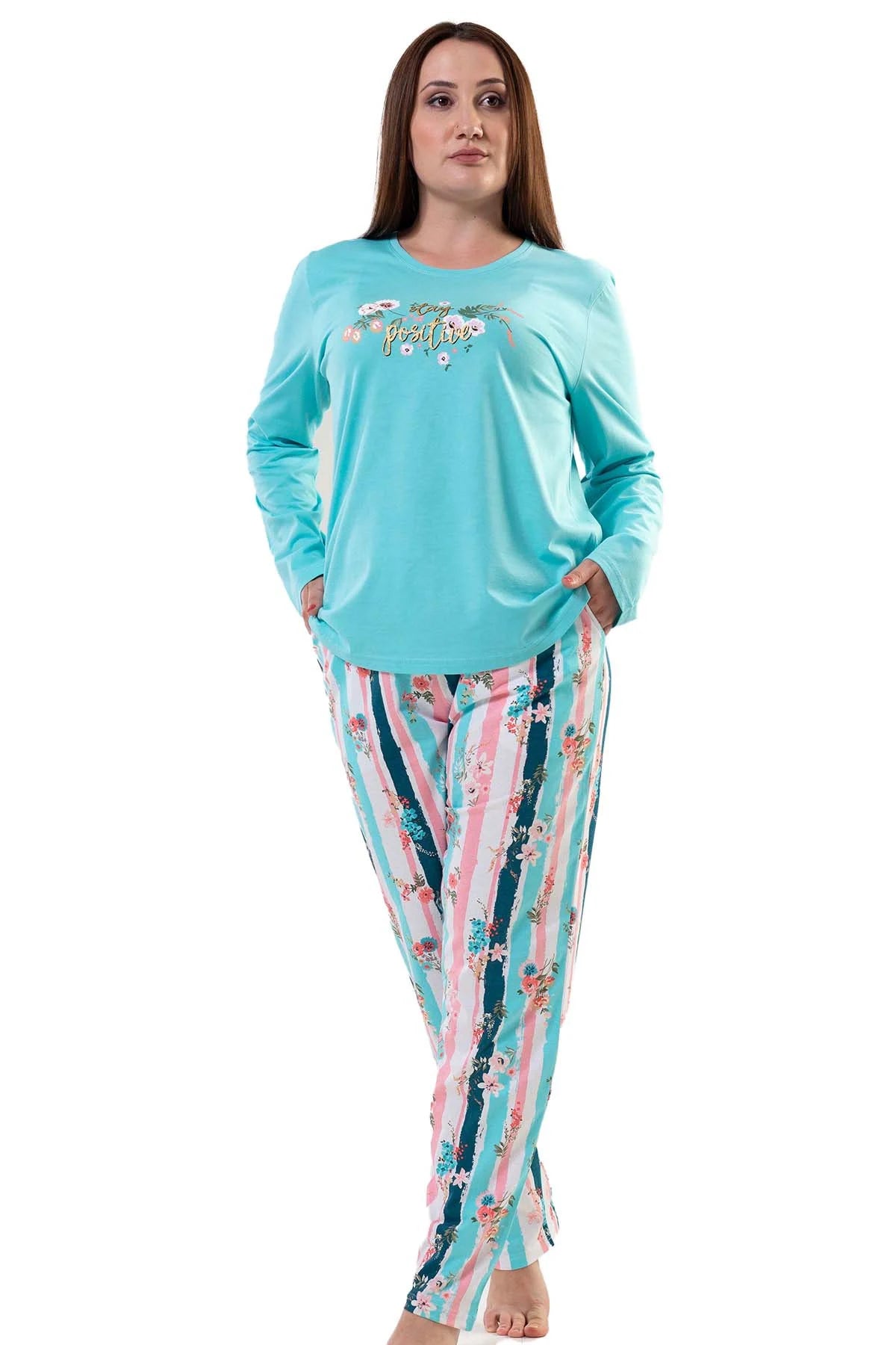 Cotton Pajamas Set Plus Size