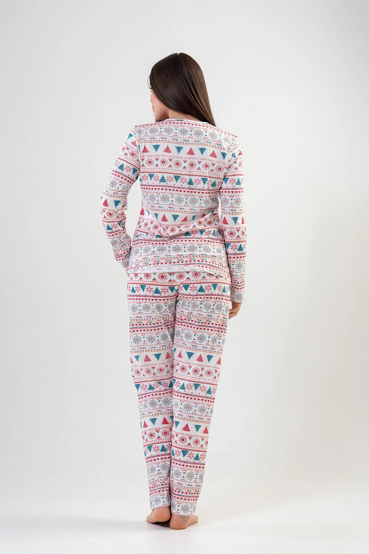 Cotton Christmas Themed Woman Pajama Set