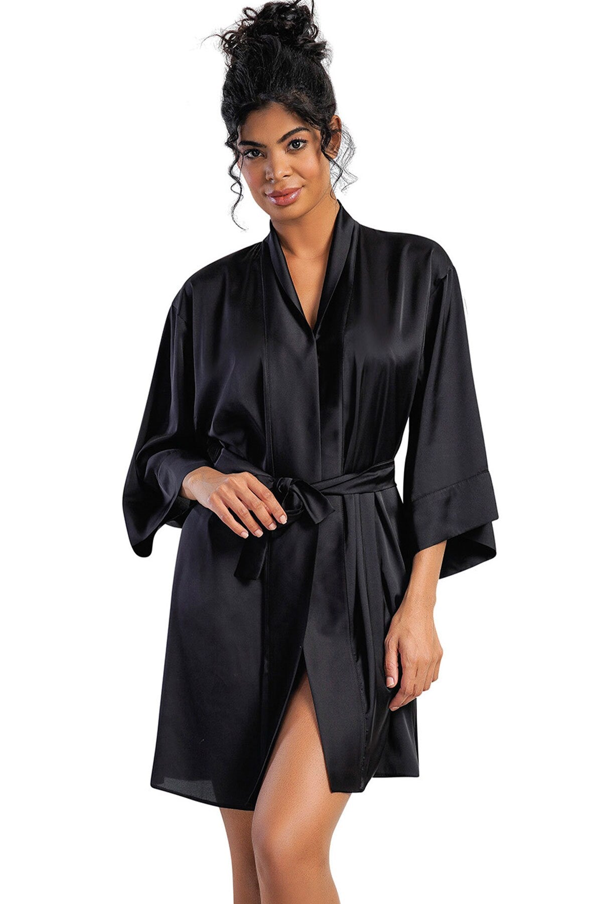 Satin Bride Robe Kimono