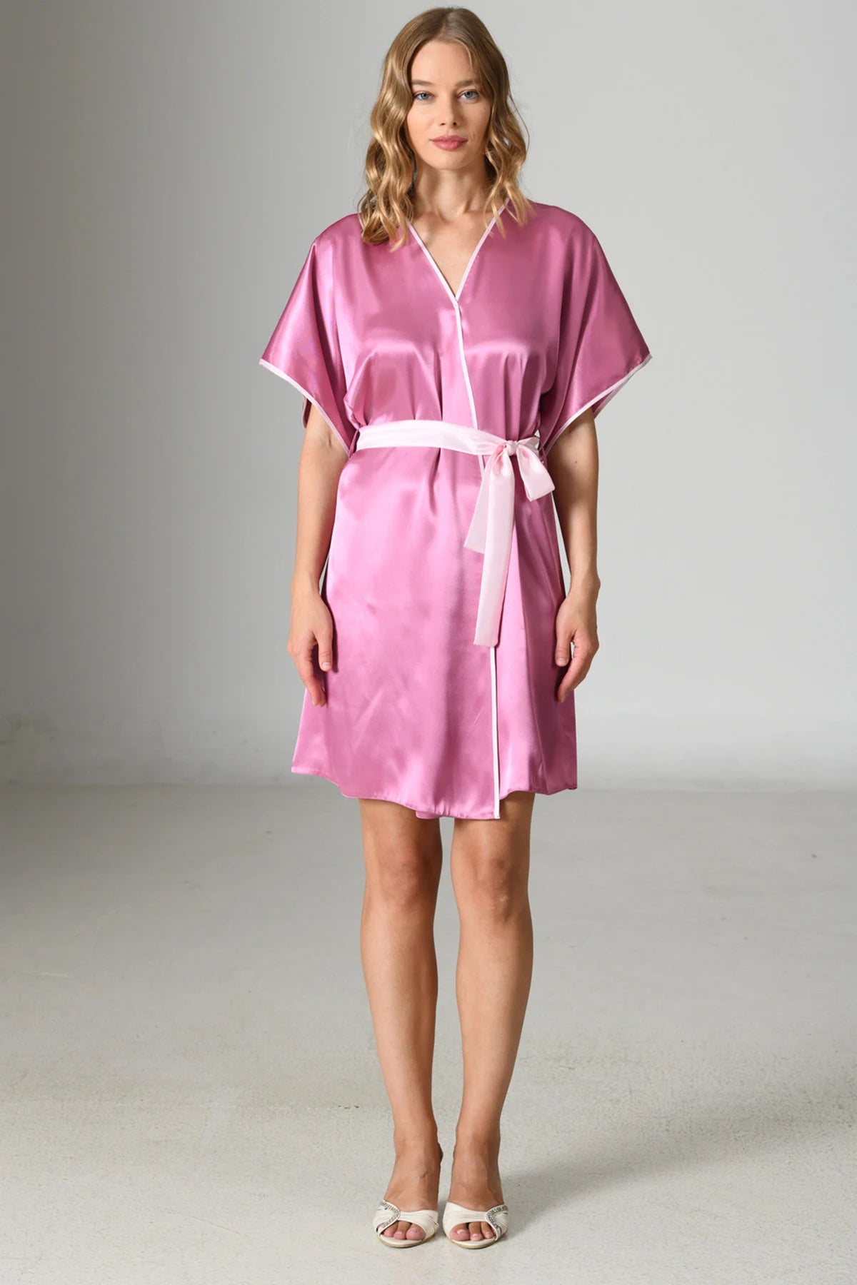 Pink Satin Nightgown