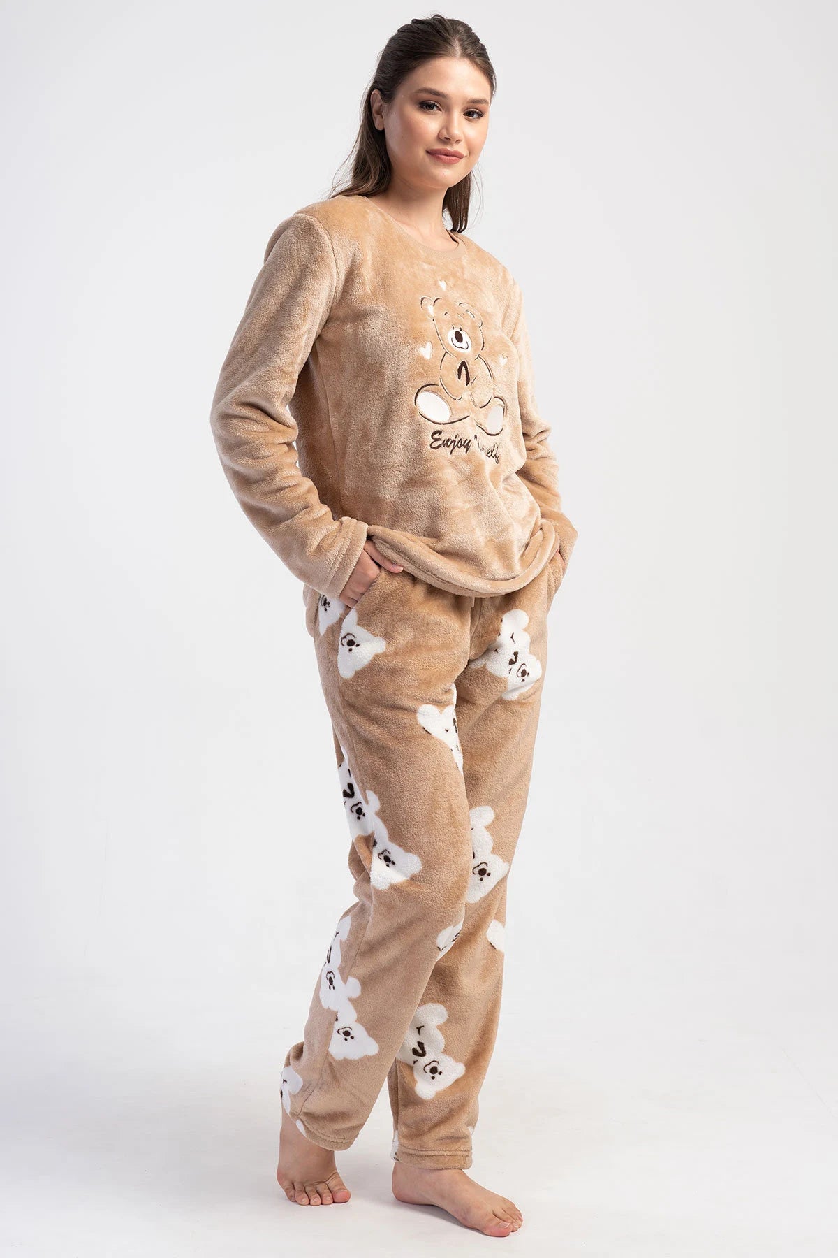 Teddy Bear Pajama Set for Women