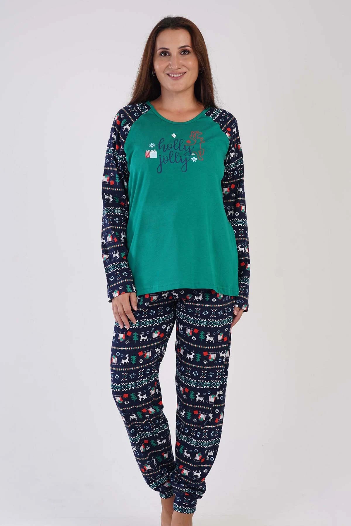 Holly Jolly Plus Size Christmas Pajamas