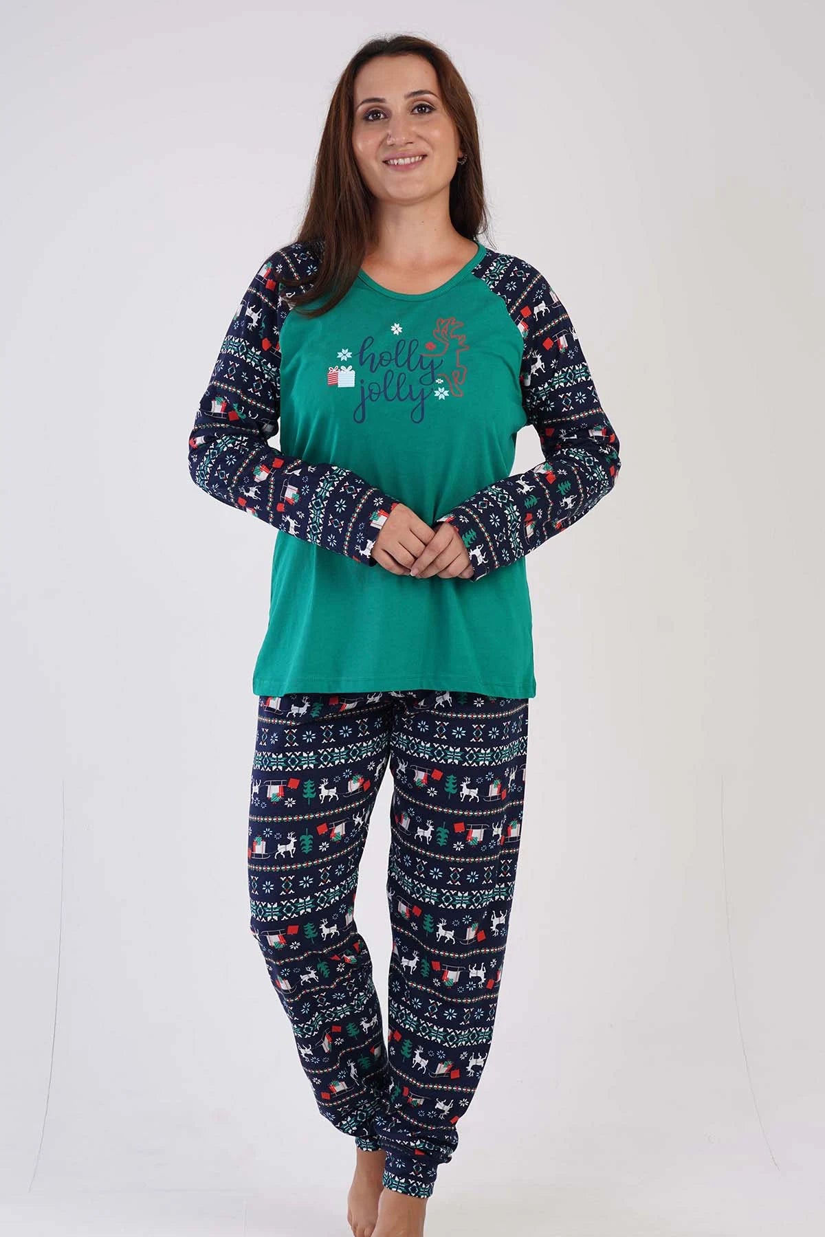 Holly Jolly Plus Size Christmas Pajamas