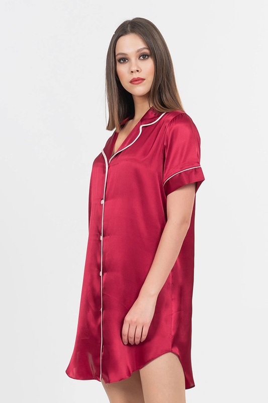 Red Satin Dressing Gown